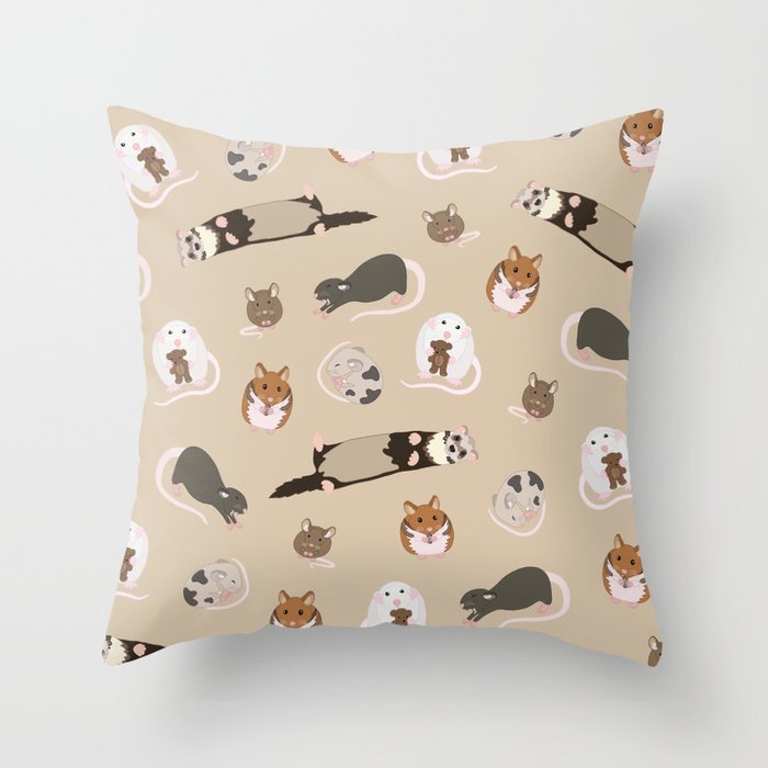 small pets Throw Pillow