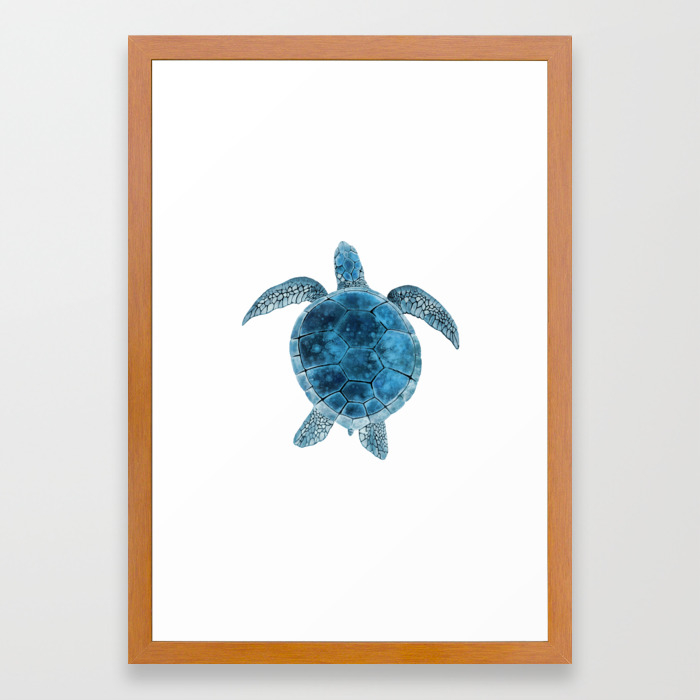 Watercolor Sea Turtle Turquoise Blue Framed Art Print By Maryedenoa Society6 Uygunplus motoran fabio 150 motosiklet örtü branda değerlendirmeleri.