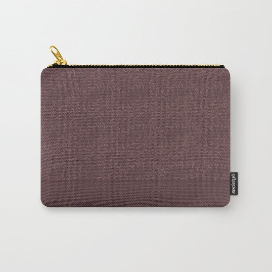Warm , chocolate brown solid pattern . Chocolate . Carry-All Pouch