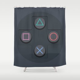 PlayStation - Buttons Shower Curtain