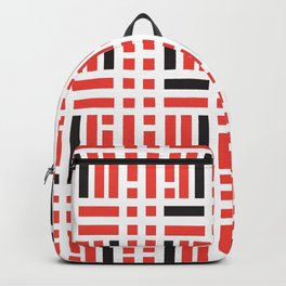 Seamless Tartan Pattern Part Backpack