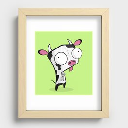 Cow Gir Recessed Framed Print