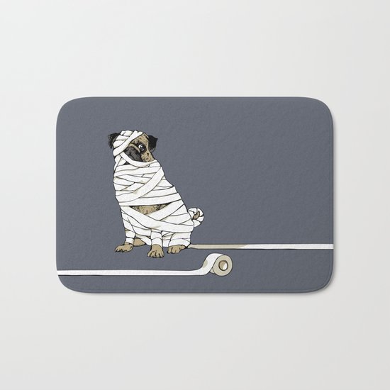 The Mummy Pug Return Bath Mat