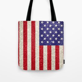 Glitter USA Flag Tote Bag
