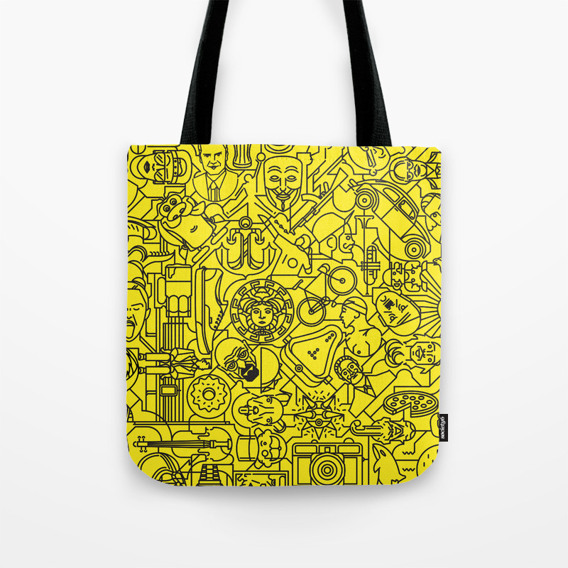 Pictogrammaton 100 Days 100 Pictograms Tote Bag By Rubenalvarez