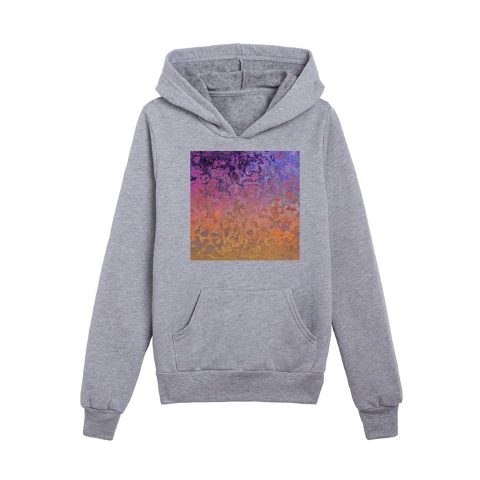 Old Purple Orange Vintage Collection Kids Pullover Hoodie