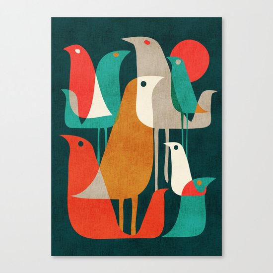 Flock of Birds Canvas Print