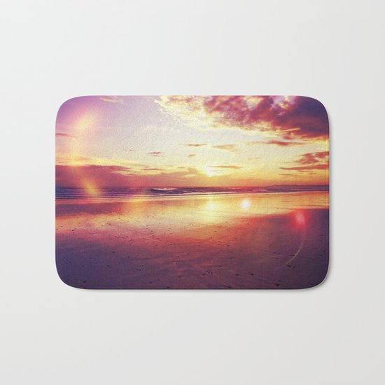 Tropical sunset on a calm beach Bath Mat