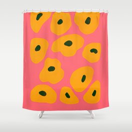 Tulum Mexico Pink Shower Curtain