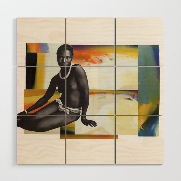 Woman In Color Wood Wall Art