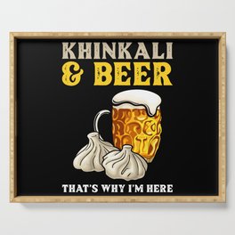 Khinkali and Beer Serving Tray
