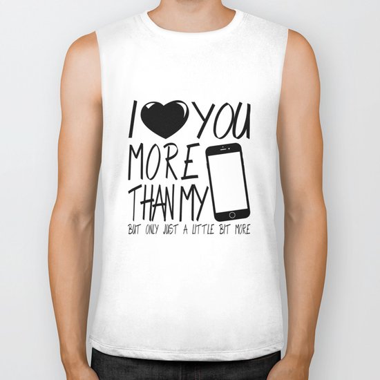 Valentine gift - I Love you more Biker Tank