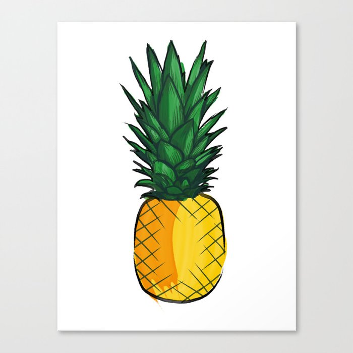 Louder Than Words – Pineapple! Canvas Print