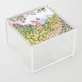 Spring Bunnies Acrylic Box