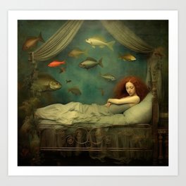 Mermaid Slumber Art Print