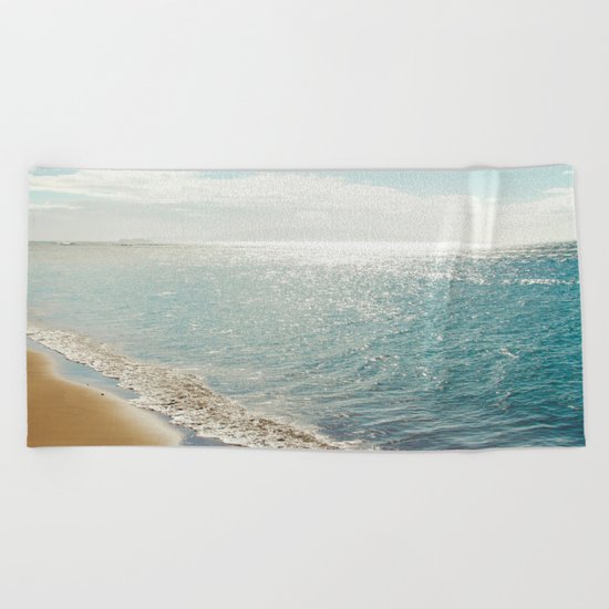 beauty and the beach Beach Towel