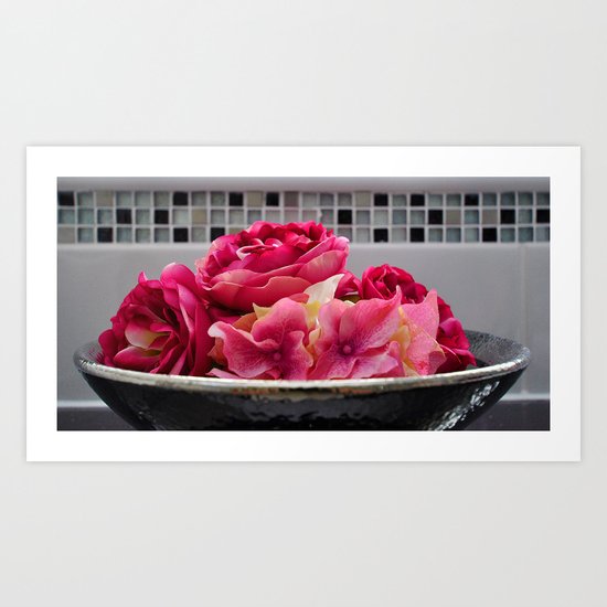 Pink flowers Art Print