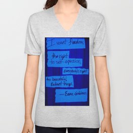 Emma Goldman V Neck T Shirt