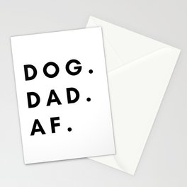 Dog Dad Af Stationery Cards