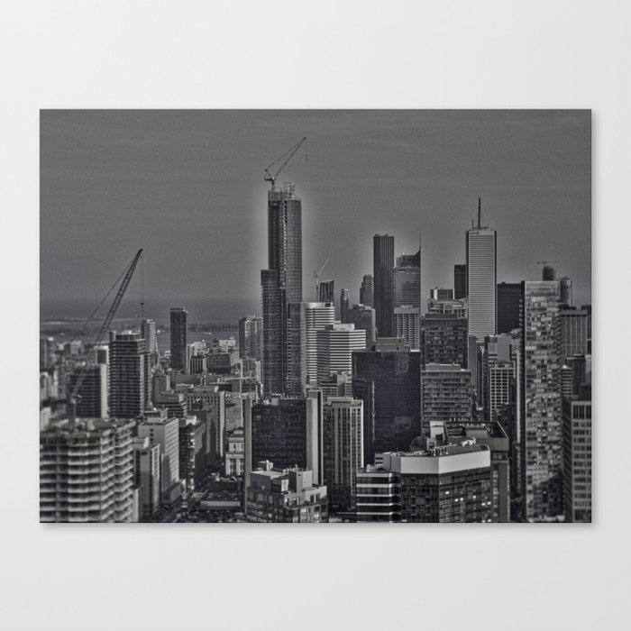 Reverse Toronto Skyline Canvas Print