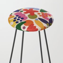 Bright Abstract Pattern #1 Counter Stool