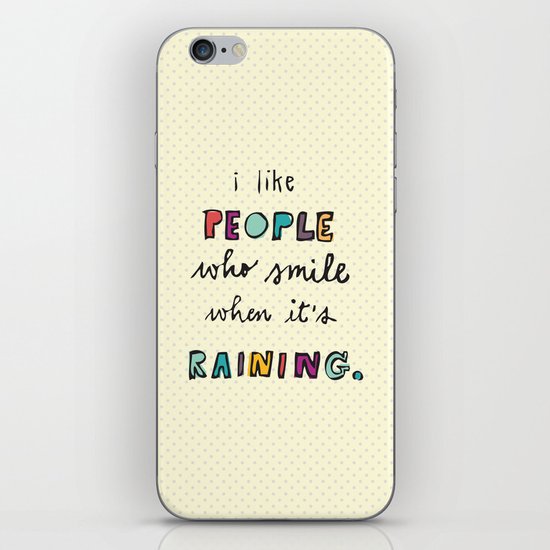 when it's raining iPhone & iPod Skin