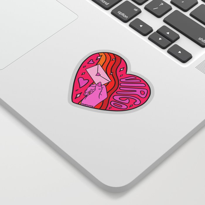 Virgo Valentine Sticker