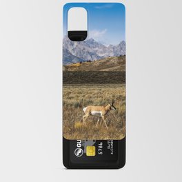 Walk About - Pronghorn Antelope Takes a Stroll on Autumn Day in Grand Teton National Park Wyoming Android Card Case