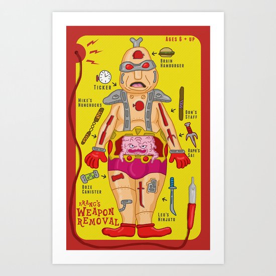 Krang's Weapon Removal Art Print