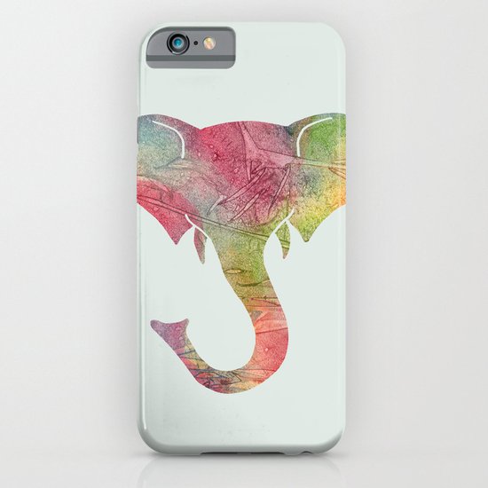 Rainbow Elephant iPhone & iPod Case