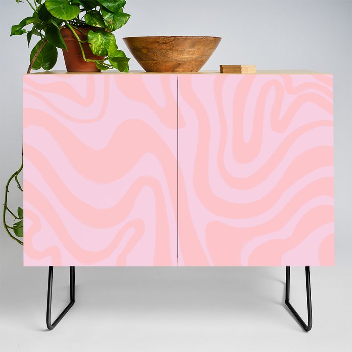 Pink on Pink Liquid Swirl Credenza