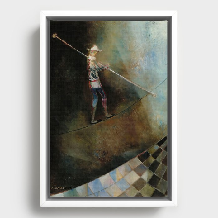  The Rope-Dancer - Ole Kandelin  Framed Canvas