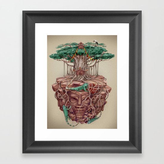 tree land Framed Art Print