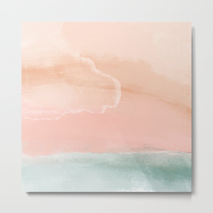 Abstract Beach Painting Metal Print