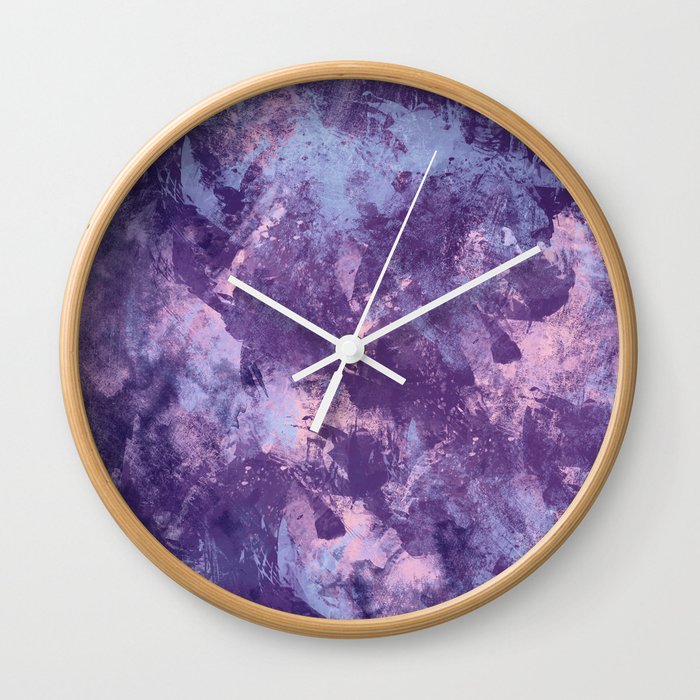 Purple texture Wall Clock