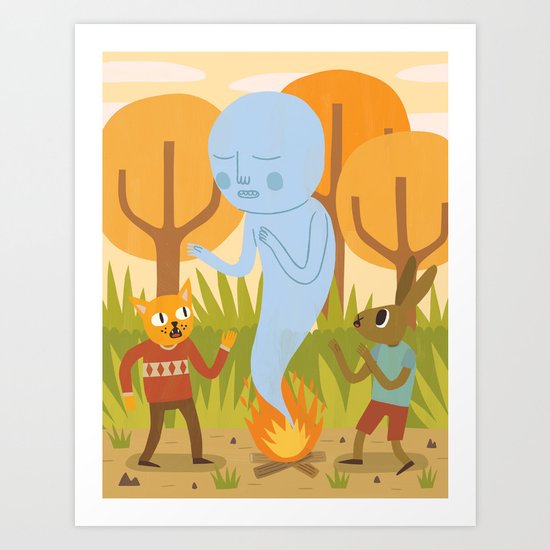 An Encounter Art Print
