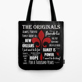 The Originals inspired art print (Black) Tote Bag
