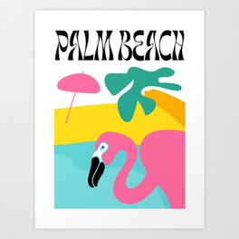 Palm Beach, Florida - Abstract City Series Art Print