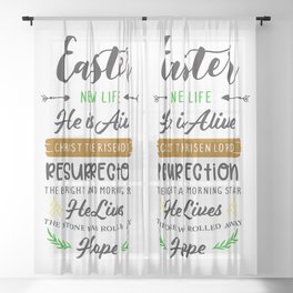 Easter Sheer Curtain