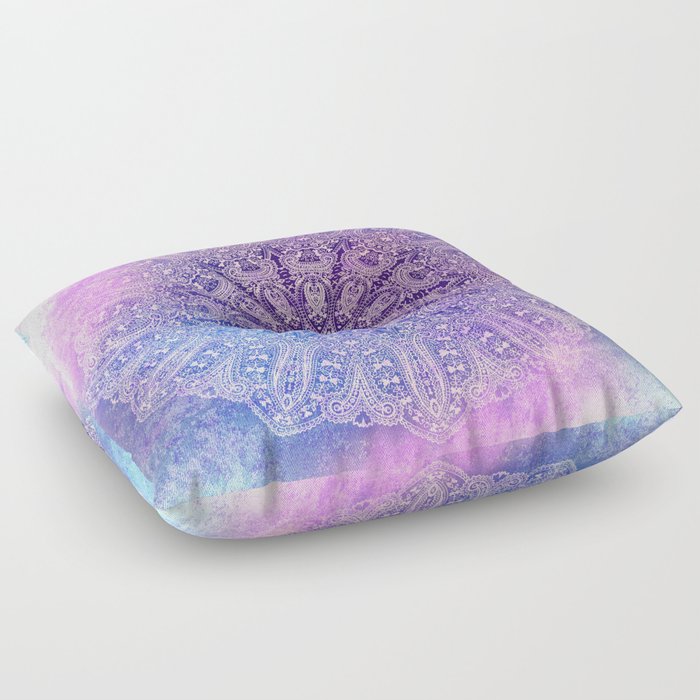 Paisley Mandala In Light Purple Floor Pillow By Mpzstudio Society6 Paisley Mandala In Light Purple Floor Pillow