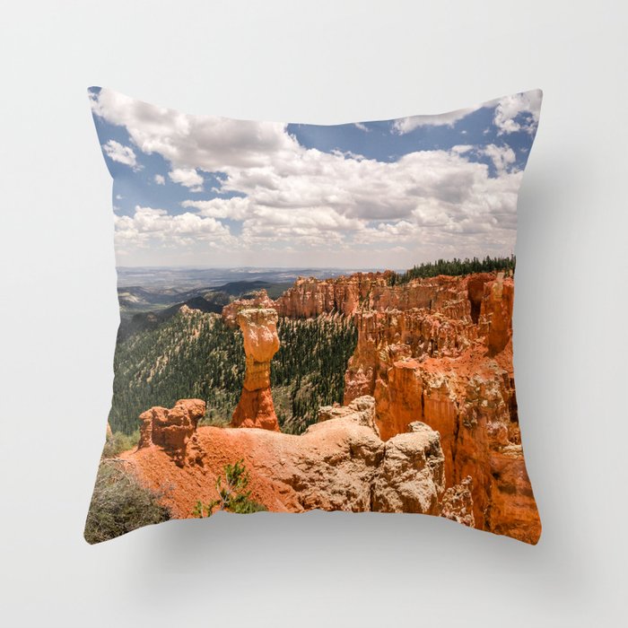 Agua Canyon at Bryce Canyon National Park Throw Pillow