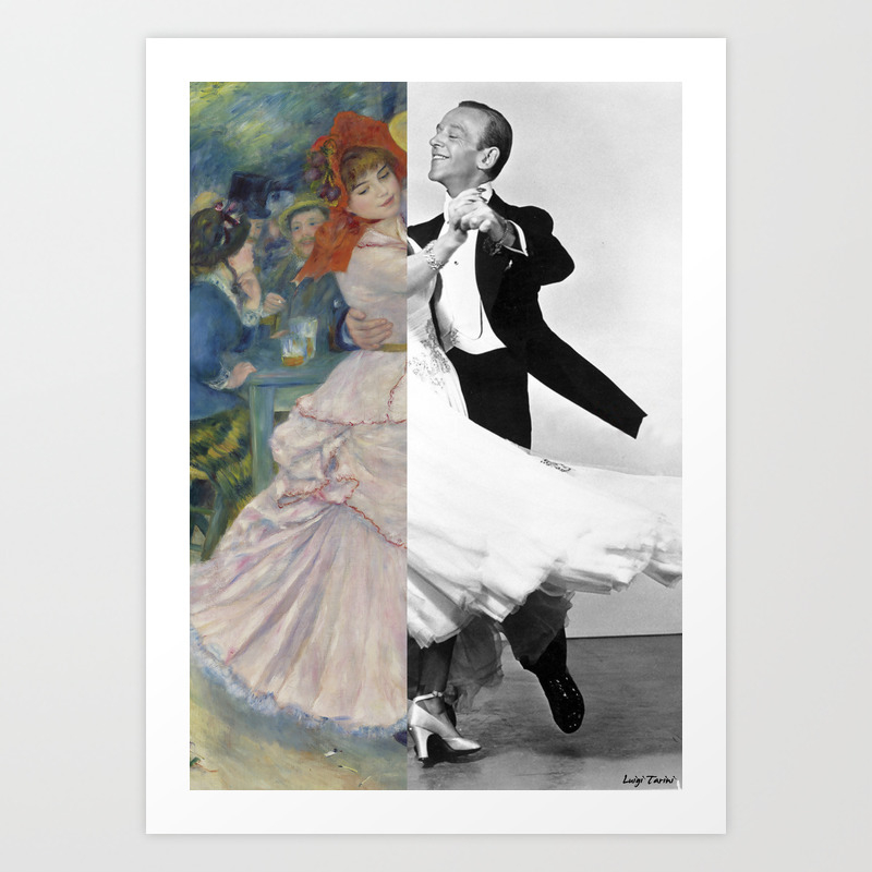 Renoir S Dance At Bougival Fred Astaire With Ginger Rogers Art Print By Luigitarinigraphicartist Society6 Renoir S Dance At Bougival Fred Astaire With Ginger Rogers Art Print By Luigitarinigraphicartist Society6