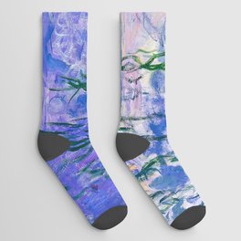 Blue Water Lilies  Socks