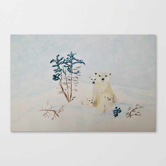Polar Tenderness Canvas Print