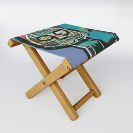 Hip Urban Graffiti Style Modern Street Art Kitty Cat Folding Stool