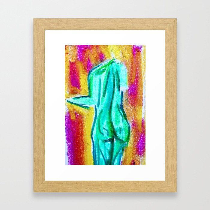 In the garden Framed Art Print