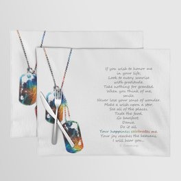Honor Me Sympathy Grief And Comfort Art Placemat