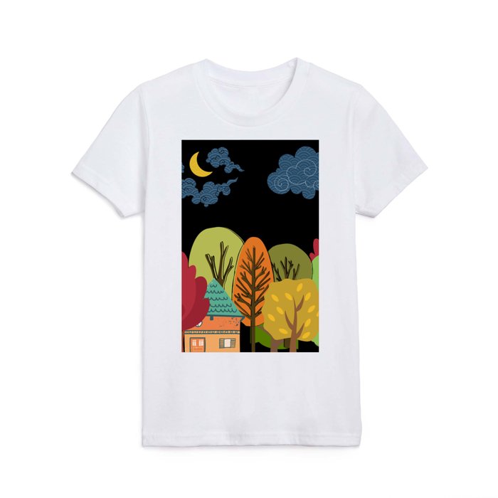 Under the Night Sky Kids T Shirt