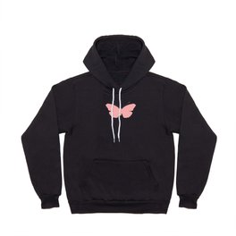 Pink Butterfly Design Hoody
