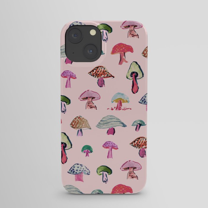 Pink Mushrooms iPhone Case